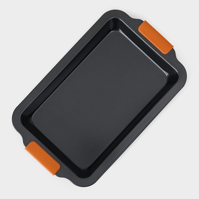 Противень для выпечки Magistro French Bakery, 37,5×23×4,7 см, антипригарное покрытие Противень для выпечки Magistro French Bakery, 37,5×23×4,7 см, антипригарное покрытие