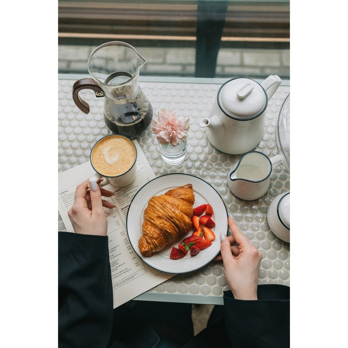 Молочник фарфоровый «Морской бриз», 250 мл, цвет белый Молочник фарфоровый «Морской бриз», 250 мл, цвет белый