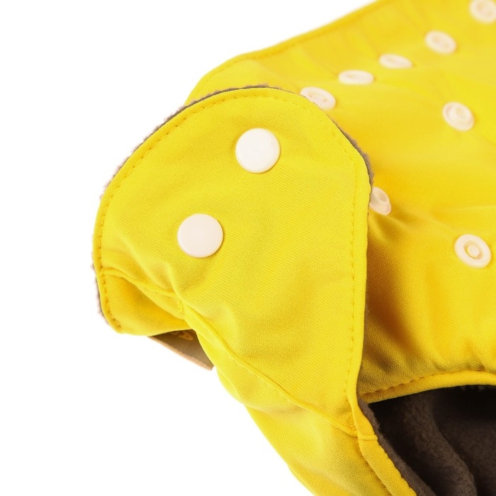 Многоразовый подгузник, 3-15 кг, угольно-бамбуковая ткань, цвет желтый, Крошка Я Многоразовый подгузник, 3-15 кг, угольно-бамбуковая ткань, цвет желтый, Крошка Я