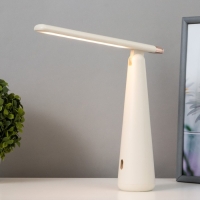 Лампа настольная "Страйк" LED 3 режима 1,5Вт USB белый 6,8х6,8х28,5 см RISALUX Лампа настольная "Страйк" LED 3 режима 1,5Вт USB белый 6,8х6,8х28,5 см RISALUX