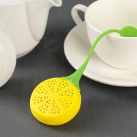 Ситечко для чая Доляна &laquo;Лимон&raquo;, d=5 см, цвет жёлтый