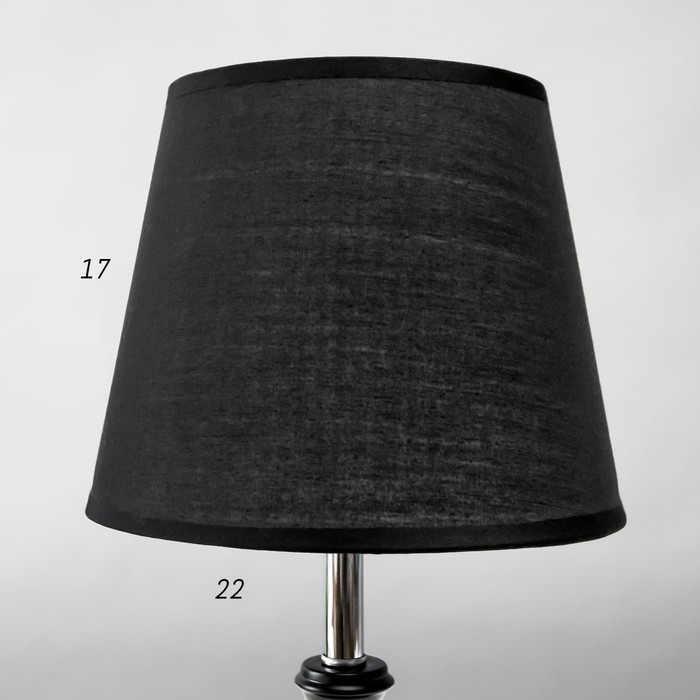 Лампа настольная 58086/1 1х40Вт Е27 черный 27х27х40 см RISALUX