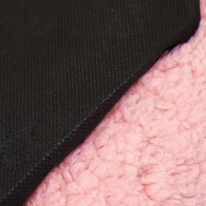 Лежанка для собак и кошек &laquo;Уют&raquo;, мягкий мех, 45 х 35 х 11 см, розовая