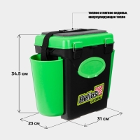 Ящик зимний Helios FishBox 10 л, односекционный, цвет зелёный Ящик зимний Helios FishBox 10 л, односекционный, цвет зелёный