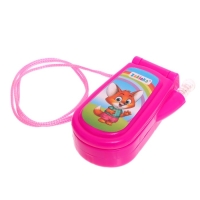 Музыкальный телефон «Зверюшки», русская озвучка, световые эффекты, работает от батареек, МИКС Музыкальный телефон «Зверюшки», русская озвучка, световые эффекты, работает от батареек, МИКС