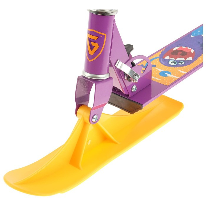 Самокат-снегокат 2 в 1 GRAFFITI «Монстрики» Самокат-снегокат 2 в 1 GRAFFITI «Монстрики»