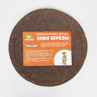 Гофрокогтеточка "Пижон" круглая "Спил березы", с пропиткой, 35 х 2,5 см Гофрокогтеточка "Пижон" круглая "Спил березы", с пропиткой, 35 х 2,5 см
