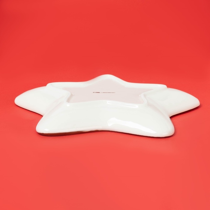 Тарелка новогодняя Доляна «Имбирные человечки», 26,5×25,5 см Тарелка новогодняя Доляна «Имбирные человечки», 26,5×25,5 см