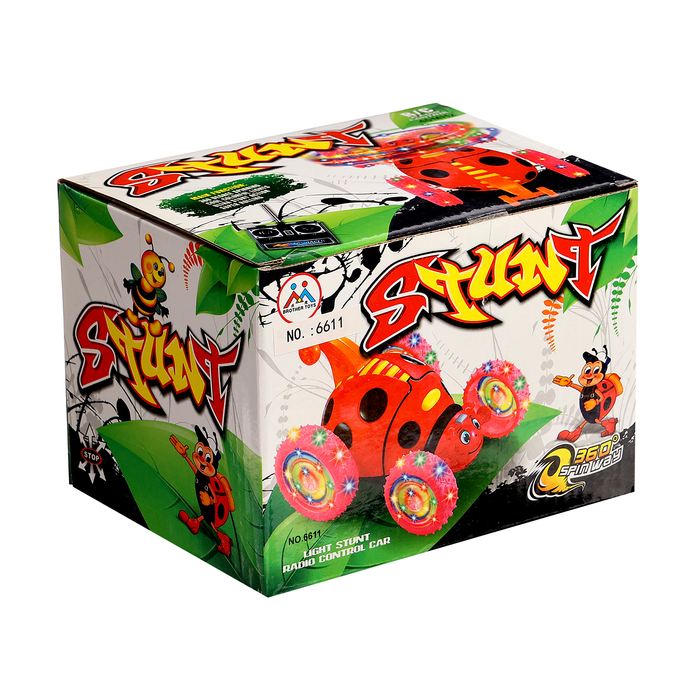 Машина-перевёртыш «Божья коровка», радиоуправляемая, световые эффекты, цвет красный Машина-перевёртыш «Божья коровка», радиоуправляемая, световые эффекты, цвет красный