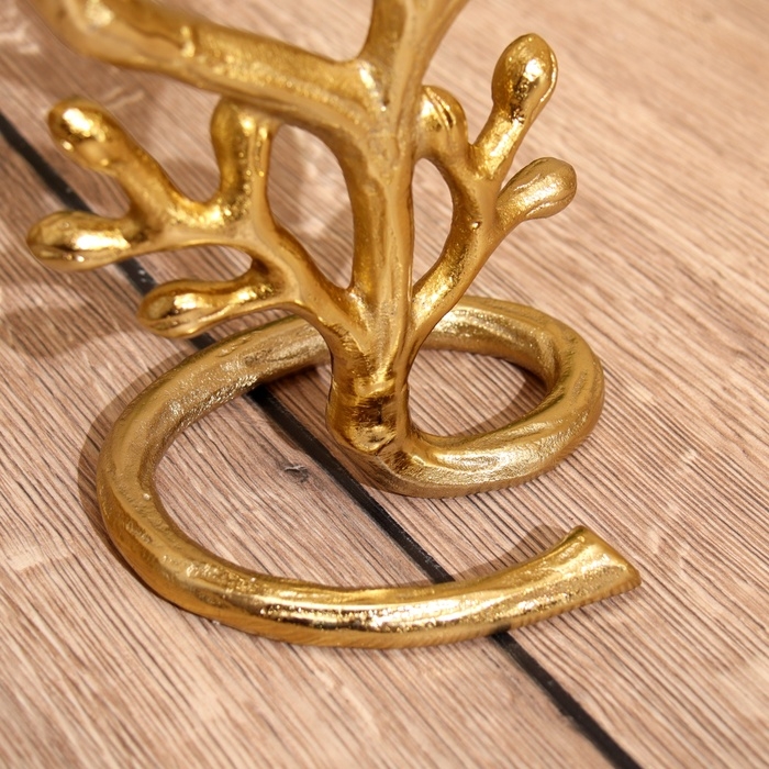 Подсвечник на 3 свечи Подсвечник на 3 свечи "Фьюри" алюминий 10х18х37 см