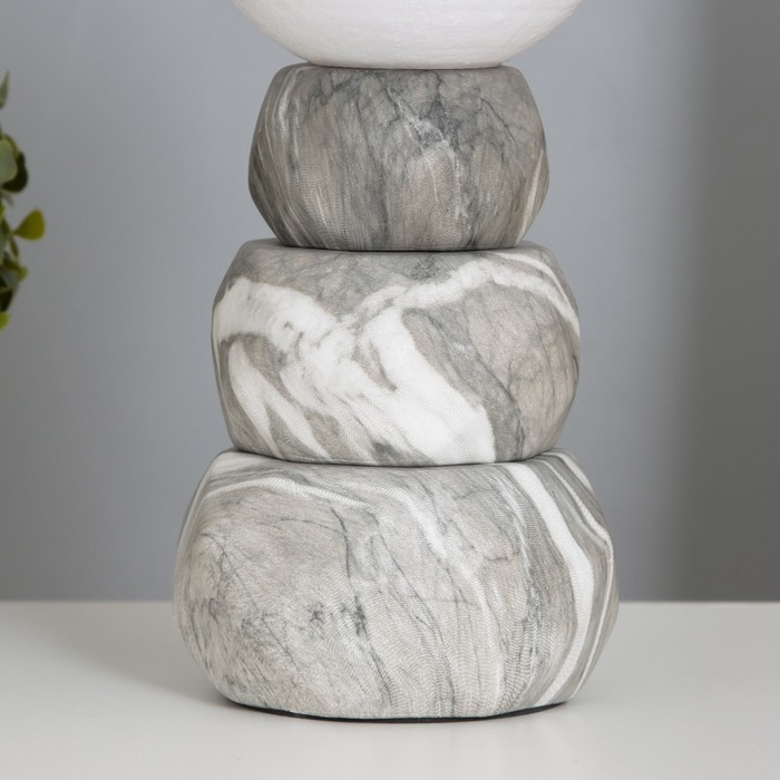 Лампа настольная Лампа настольная "Амани" 1х40Вт Е14 серый 11,5х11,5х28см