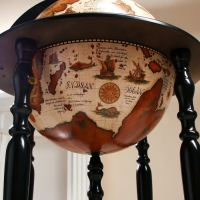 Глобус бар декоративный "Карта странника" 56,5х56,5х91,5 см