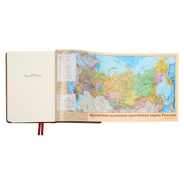 Ежедневник недатированный А5+, 176 листов Parliament, твёрдая обложка из искусственной кожи, зелёный