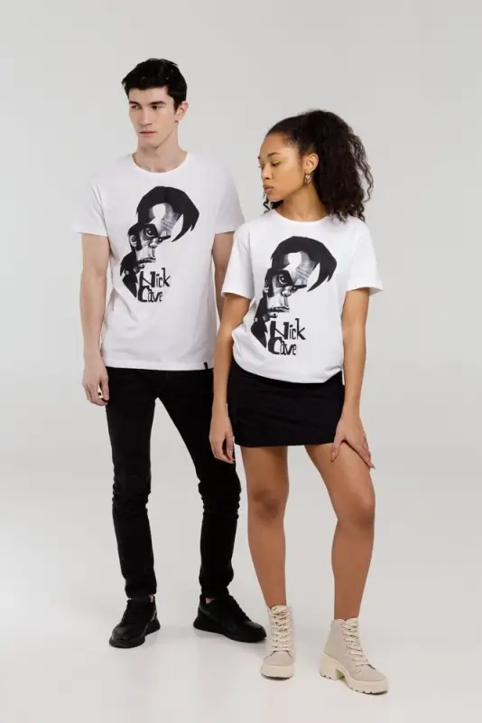 Футболка &laquo;Меламед. Nick Cave&raquo;, белая, размер M