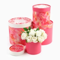 Набор шляпных коробок 4 в 1 &laquo;Для тебя&raquo;, 12 х 12 - 20 х 20 см