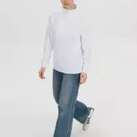 Свитшот на молнии из бифлекса Morfiss, белый, размер XS/S