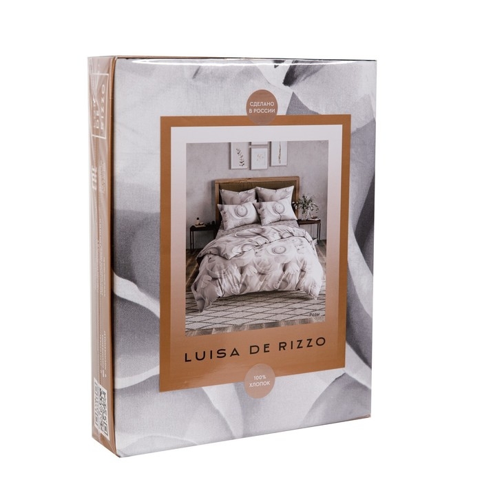 Постельное бельё Евро Luisa de Rizzo Розы 200х215 см, 240х215 см, 70х70 см 2шт, поплин 110гр хл100% Постельное бельё Евро Luisa de Rizzo Розы 200х215 см, 240х215 см, 70х70 см 2шт, поплин 110гр хл100%