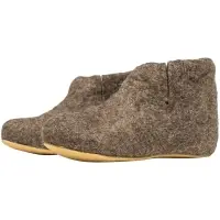 Домашние валенки Wild, серо-коричневые (натуральные), размер 39