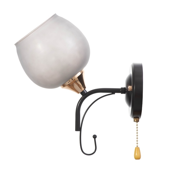 Бра "Акапулько" 1х60Вт Е27 Коричневый, золото 24х13х26,5см