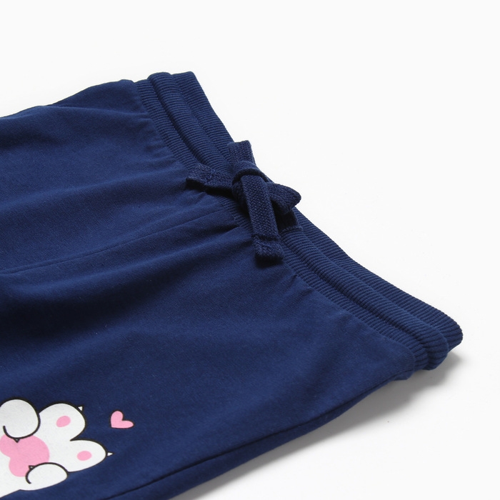 Шорты для девочки, цвет темно-синий, рост 80 см