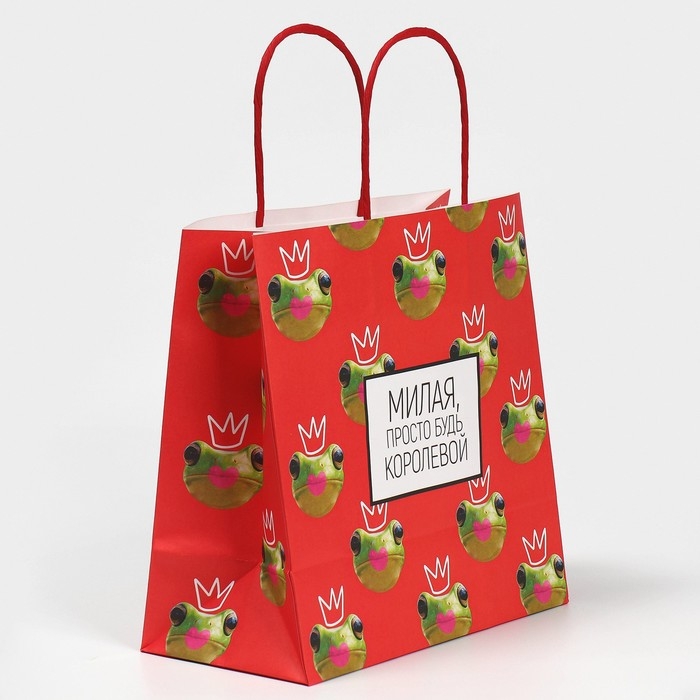 Пакет подарочный, упаковка, &laquo;Королева&raquo;, 22 х 22 х 11 см