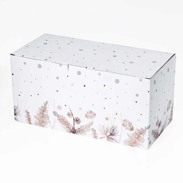 Сервиз фарфоровый чайный Доляна &laquo;Рождество&raquo;,12 предметов: 6 чашек 280 мл, 6 блюдец, d=15 см