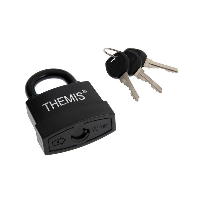 Замок навесной, 70 мм, медный цилиндр, влагозащищенный, короткая дужка, 3 ключа МИКС Замок навесной, 70 мм, медный цилиндр, влагозащищенный, короткая дужка, 3 ключа МИКС