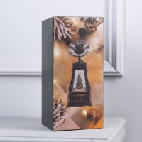 Светодиодная фигура &laquo;Граммофон со снеговиками&raquo; 11 &times; 28 &times; 11 см, пластик, батарейки ААх3 (не в комплекте), USB, свечение тёплое белое