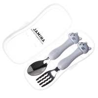 Набор детских столовых приборов в футляре &laquo;Котята&raquo;, вилка, ложка