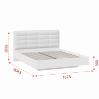 Кровать Агата с ортопедическим основанием 1600х2000 белая
