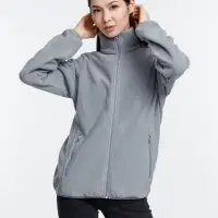 Куртка флисовая унисекс Nesse, серая, размер M/L