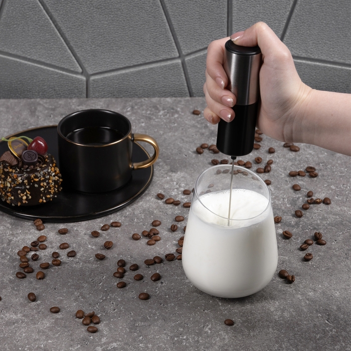 Капучинатор погружной Luazon WMR-03, 6 Вт, от батареек (не в комл-те), на подставке Капучинатор погружной Luazon WMR-03, 6 Вт, от батареек (не в комл-те), на подставке