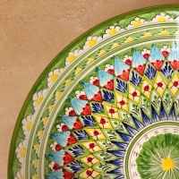 Ляган Риштанская керамика "Узоры", 33 см