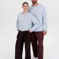 Лонгслив унисекс Siluetti Fuori, светло-голубой, размер S/M