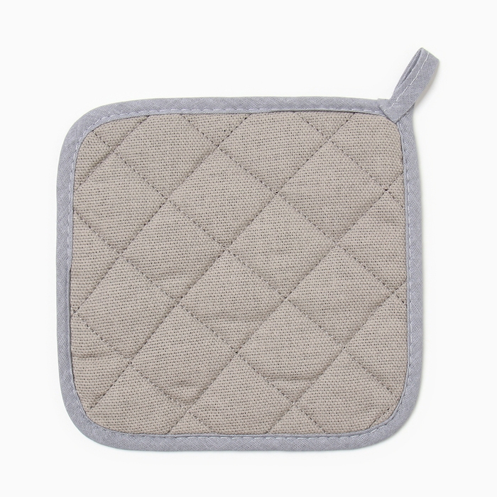 Набор кух. Доляна "Душевная кухня" цв.серый варежка-прихватка20х28см, прихватка17х17см