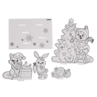 3D-Раскраска «Новогодний хоровод» 3 в 1 3D-Раскраска «Новогодний хоровод» 3 в 1