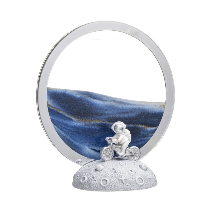 Настольная лампа Настольная лампа "Космические пески" LED 5Вт USB синий 9*15*17см RISALUX