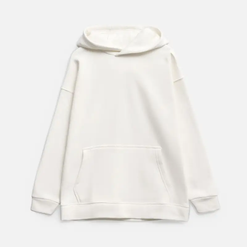 Худи оверсайз унисекс Snuggie, молочно-белое, размер XS/S