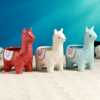 Кашпо "Лама Ама" 14х10х15см, 0,3 л, d-6,5, микс Кашпо "Лама Ама" 14х10х15см, 0,3 л, d-6,5, микс