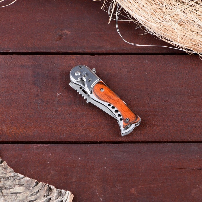 Нож складной Нож складной "Пескарь" 16,4см, клинок 72мм/1,5мм, с фонариком