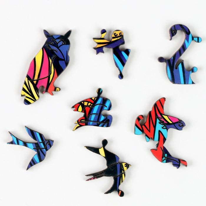 Пазлы деревянные фигурные &laquo;Сова&raquo;, 160 элементов