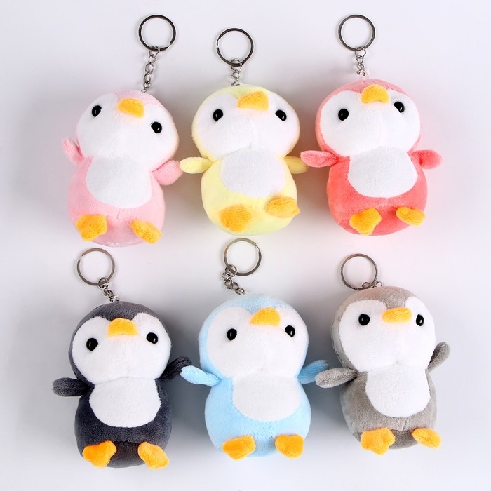 Брелок «Пингвин», 10 см, цвета МИКС Брелок «Пингвин», 10 см, цвета МИКС