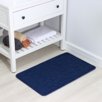 Коврик для ванной и туалета SAVANNA Memory foam, 50&times;80 см, цвет синий