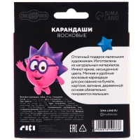 Восковые карандаши, набор 24 цвета, Смешарики Восковые карандаши, набор 24 цвета, Смешарики