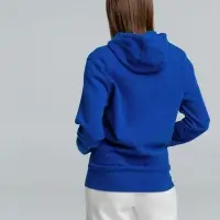 Толстовка на молнии с капюшоном унисекс King, ярко-синяя, размер XXL