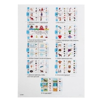 Магнитный планшет, обучающий с карточками, 18 карточек