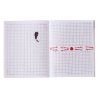 Тетрадь 48 листов в клетку Calligrata TOP "Аниме. Ч/б", обложка мелованный картон, матовая ламиниция, выборочный УФ-лак, дизайн внутреннего блока, офсет