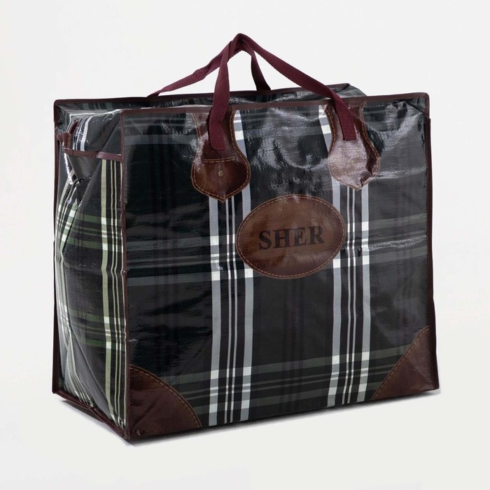 Сумка хозяйственная на молнии, 73 л, цвет чёрный Сумка хозяйственная на молнии, 73 л, цвет чёрный