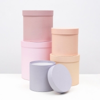 Набор круглых коробок 5 в 1 "Рассвет" 23 х 23 х 25 - 15 х 15 х 15 см Набор круглых коробок 5 в 1 "Рассвет" 23 х 23 х 25 - 15 х 15 х 15 см