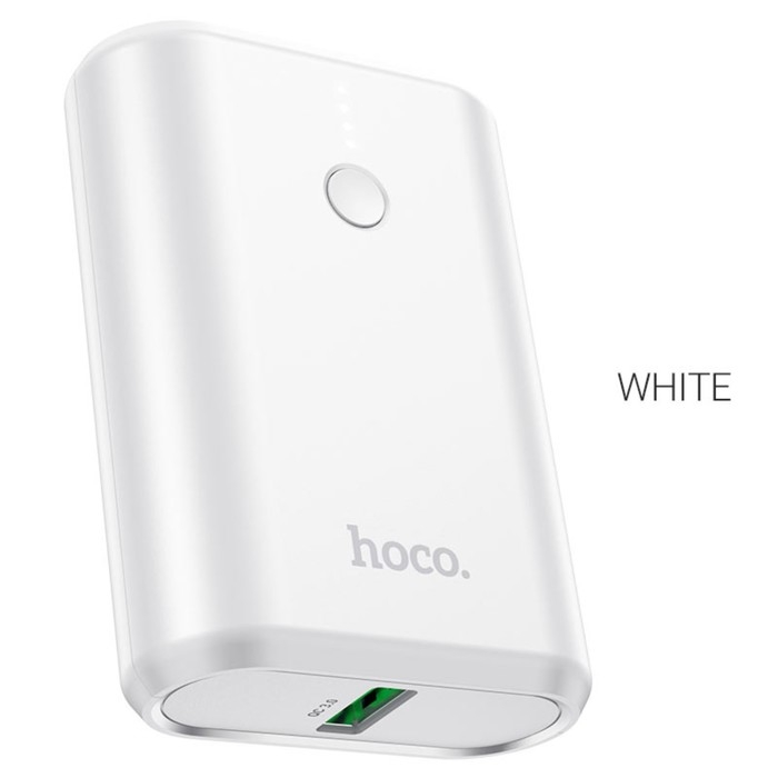 Внешний аккумулятор Hoco Q3, 10000 мАч, USB, USB-C, 3 А, PD 20W + QC3.0, белый